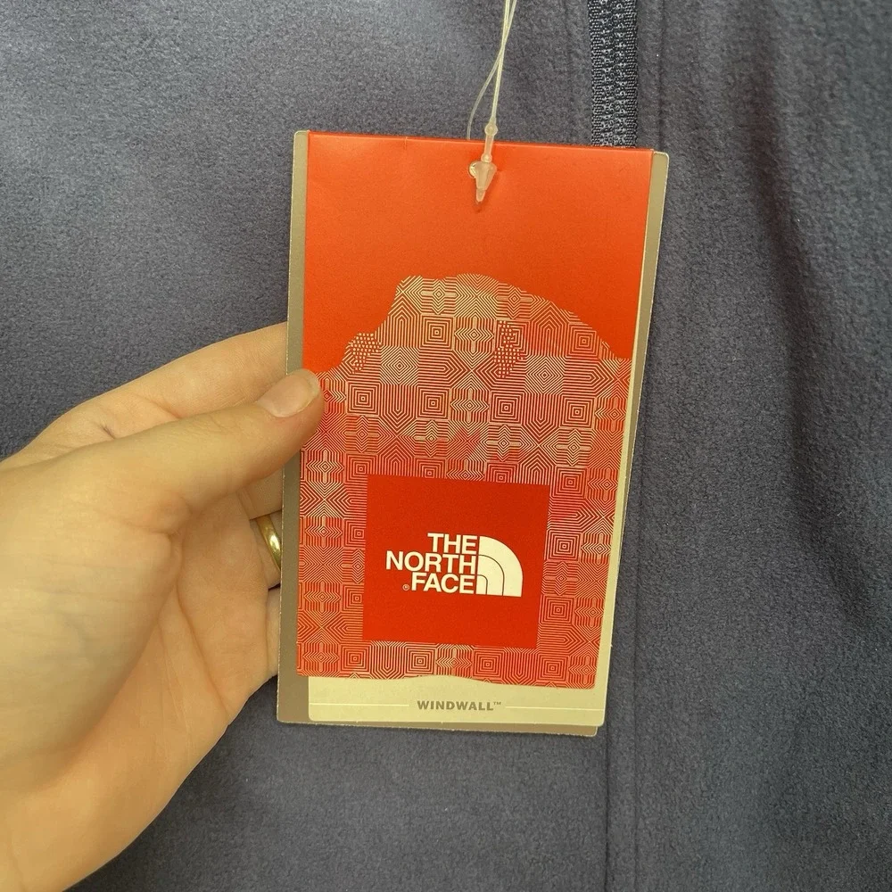 The North Face Apex Jacket Mens Medium Navy Blue Windwall Fleece Outdoor NWT